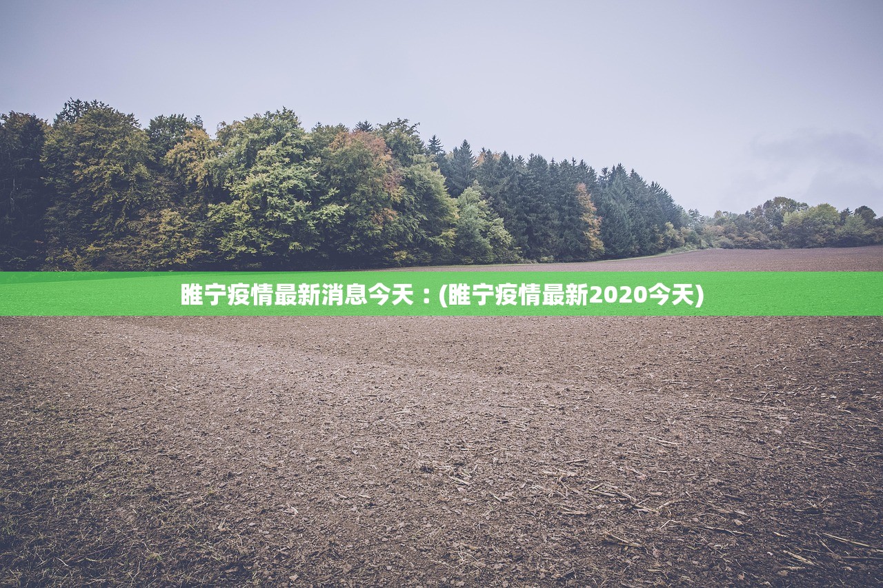睢宁疫情最新消息今天︰(睢宁疫情最新2020今天)