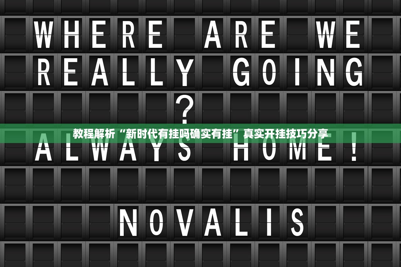 教程解析“新时代有挂吗确实有挂”真实开挂技巧分享