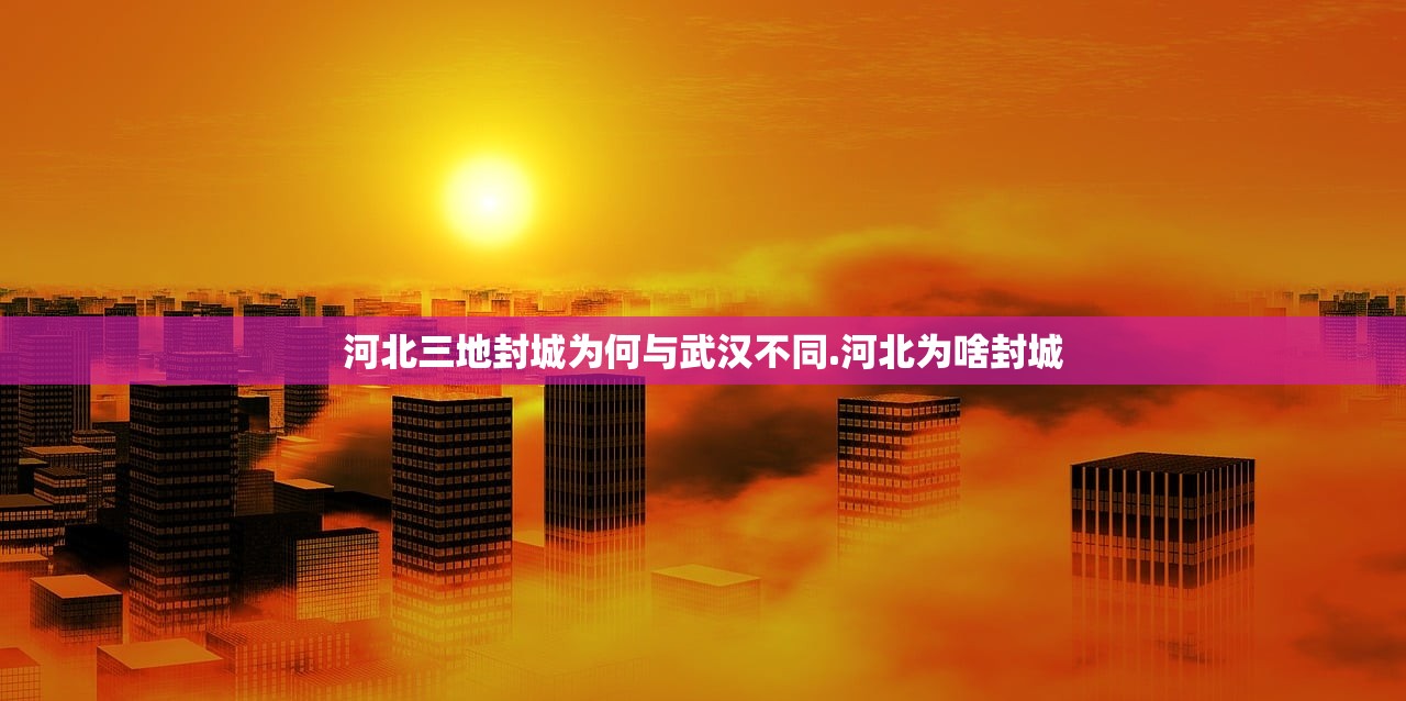 河北三地封城为何与武汉不同.河北为啥封城 河北三地封城为何与武汉不同.河北为啥封城