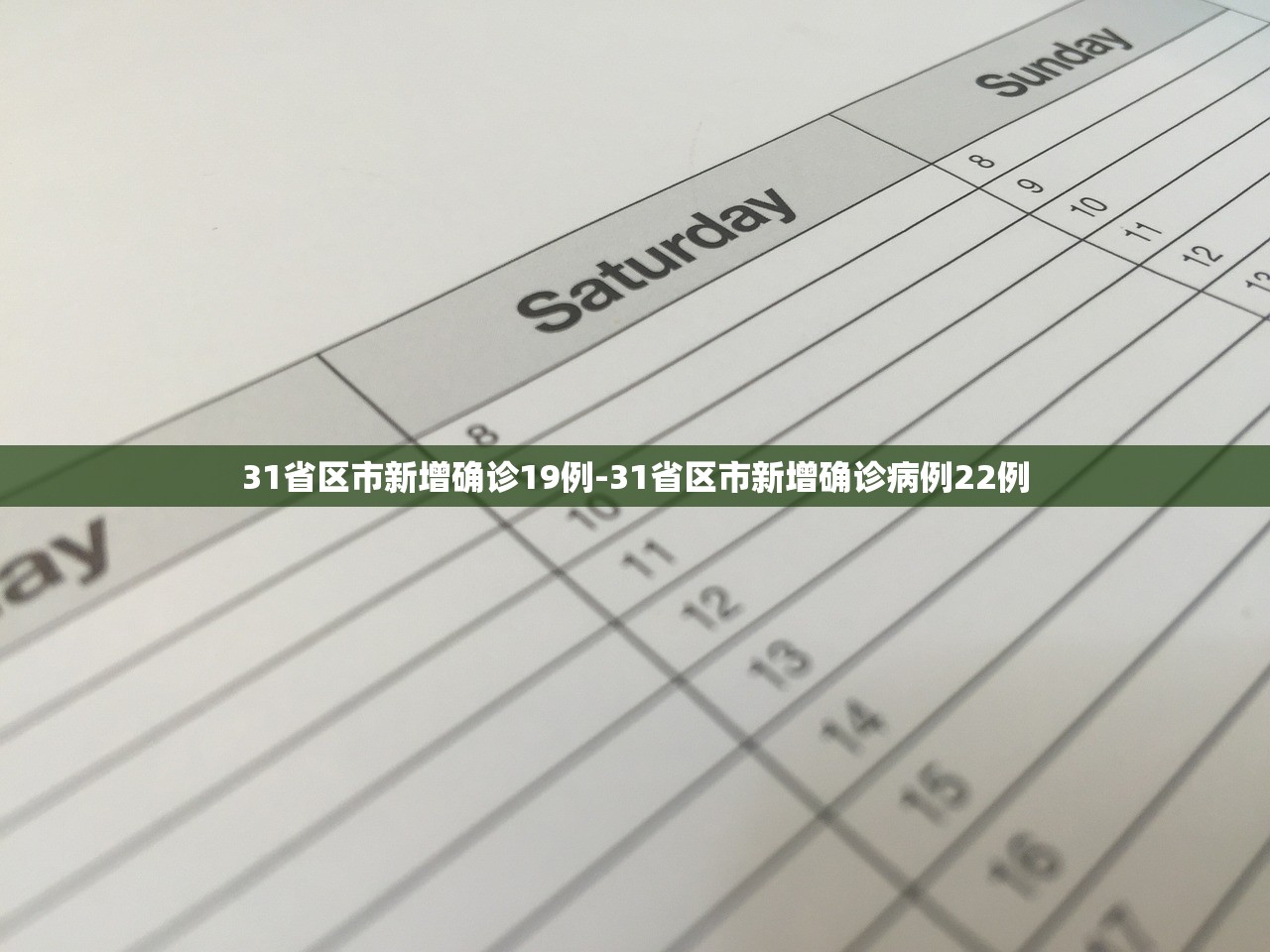 31省区市新增确诊19例-31省区市新增确诊病例22例