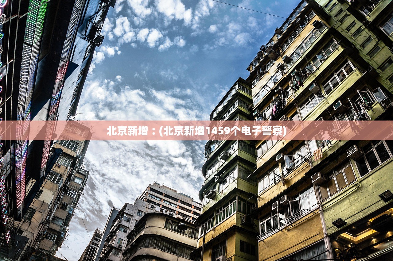 北京新增︰(北京新增1459个电子警察)