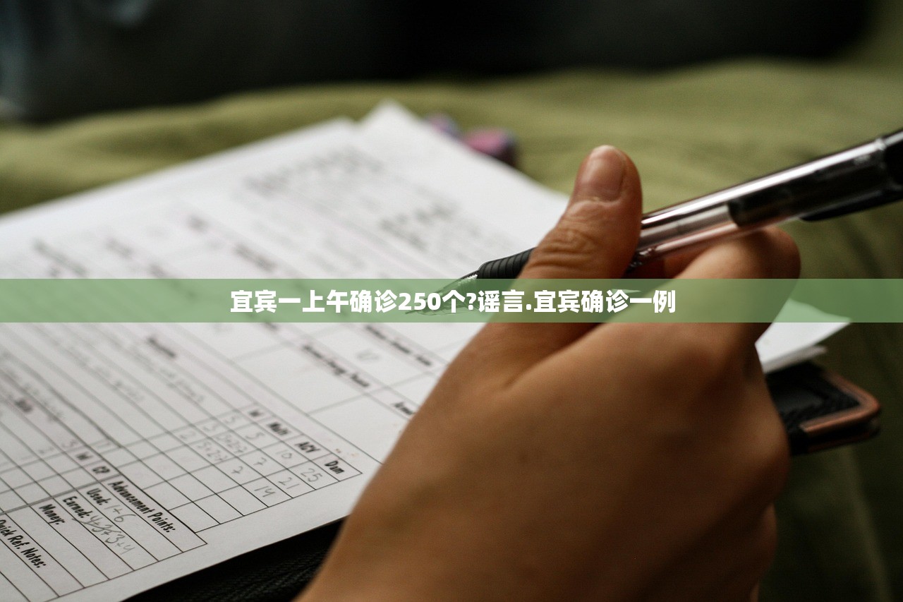宜宾一上午确诊250个?谣言.宜宾确诊一例