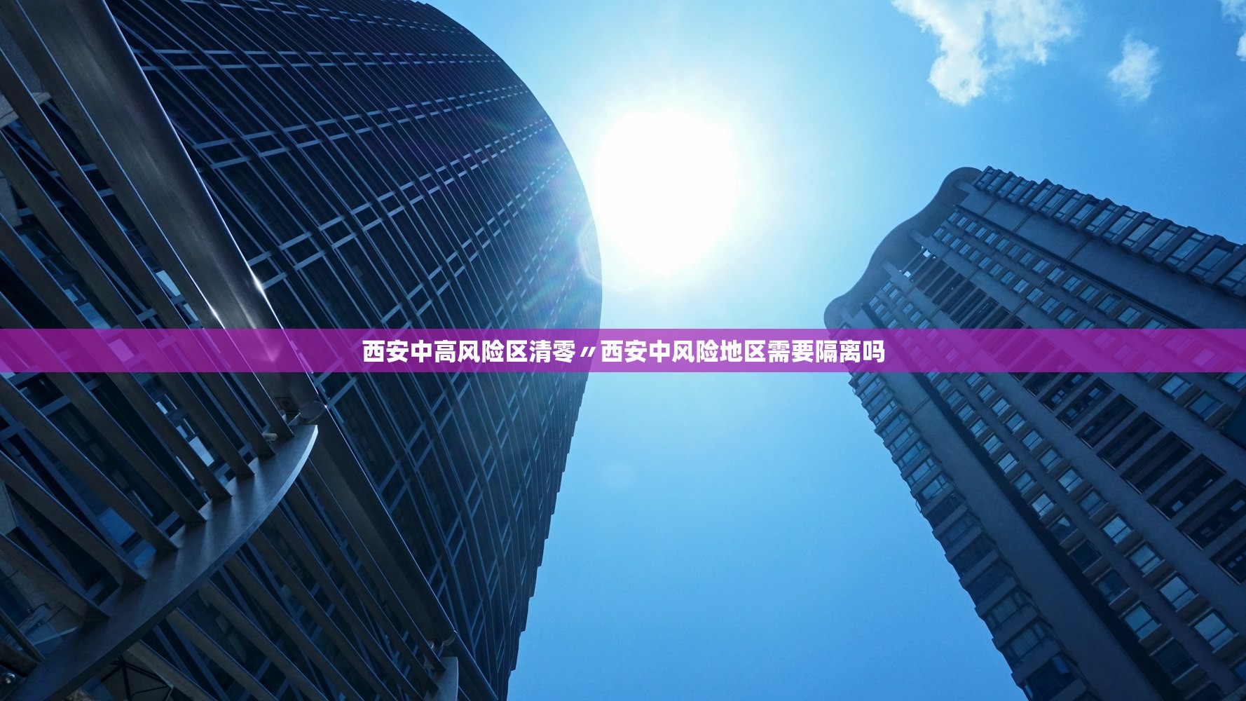 西安中高风险区清零〃西安中风险地区需要隔离吗